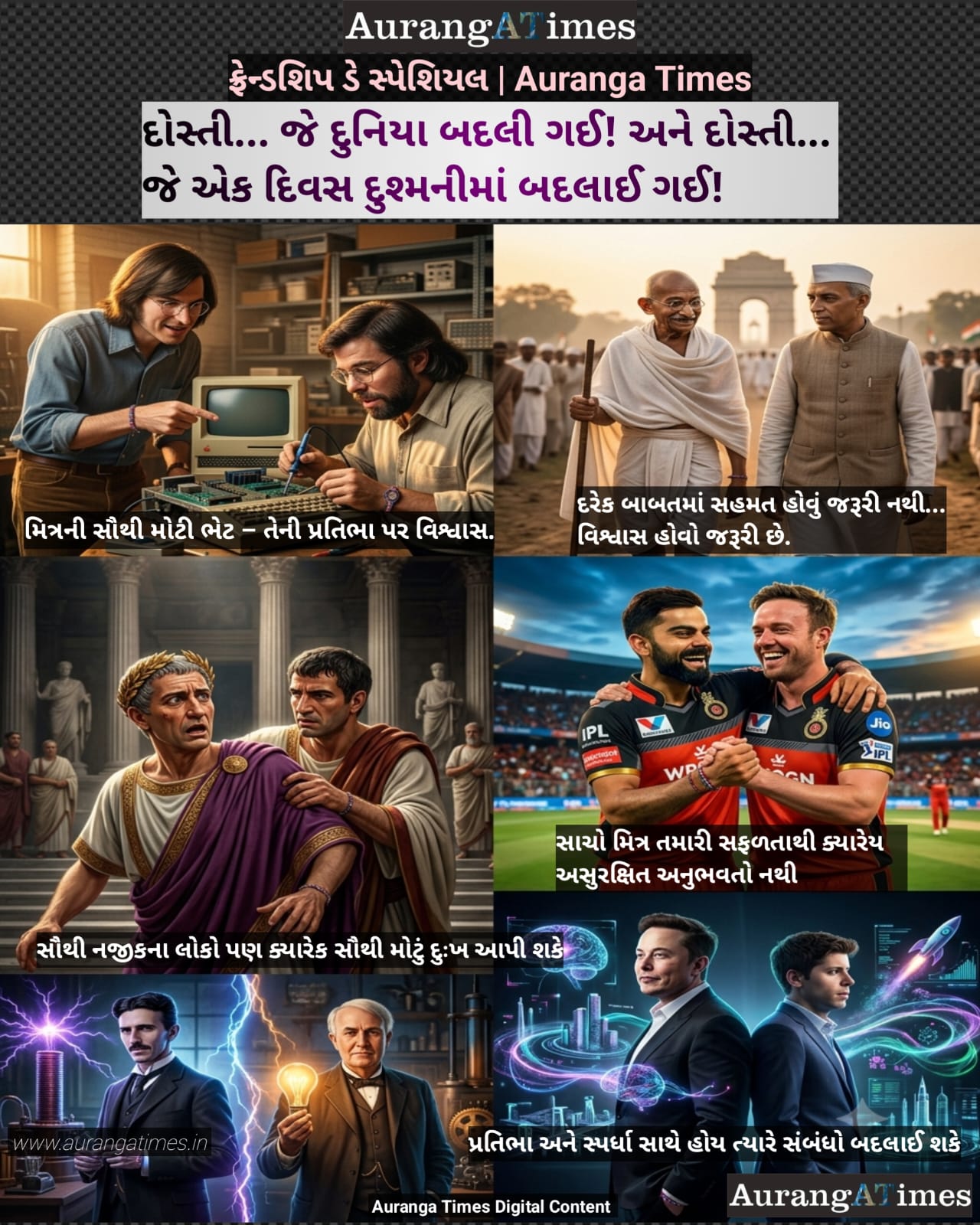 દોસ્તી… જે દુનિયા બદલી ગઈ! અને દોસ્તી… જે એક દિવસ દુશ્મનીમાં બદલાઈ ગઈ!